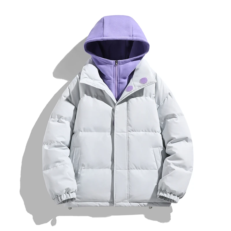冬季新款棉服情侣款假两件棉衣外套5303