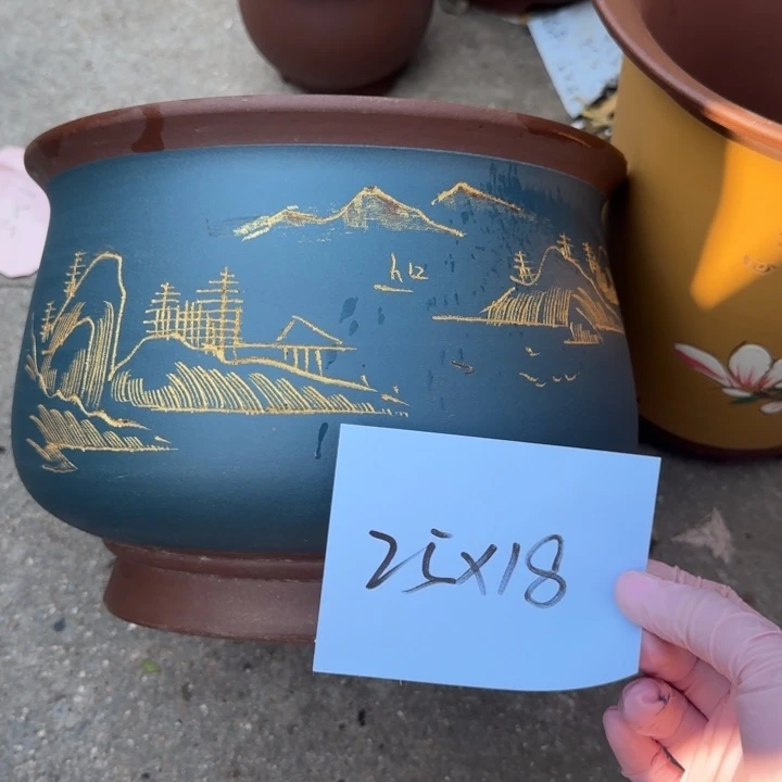 紫砂花盆特价秒杀