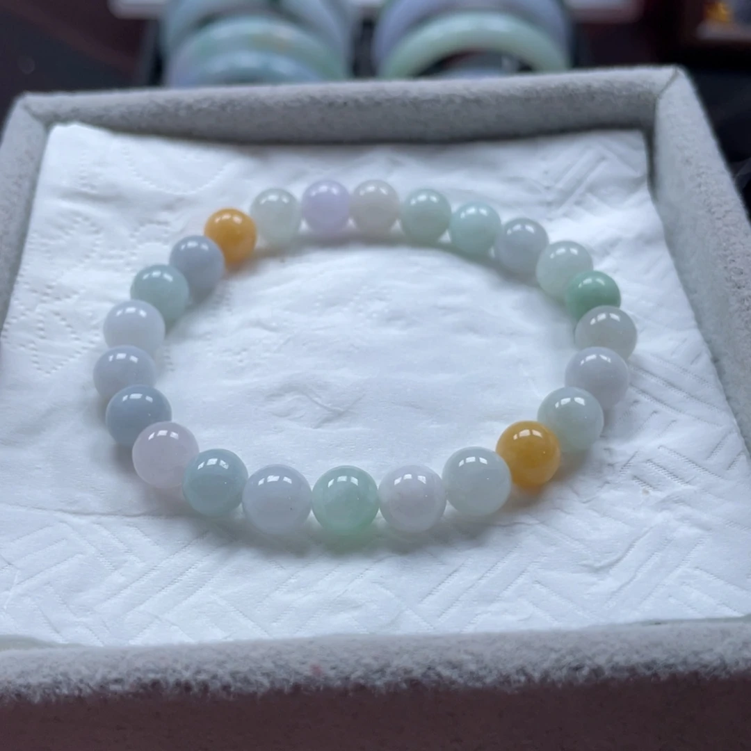 翡翠未镶嵌颈饰手串