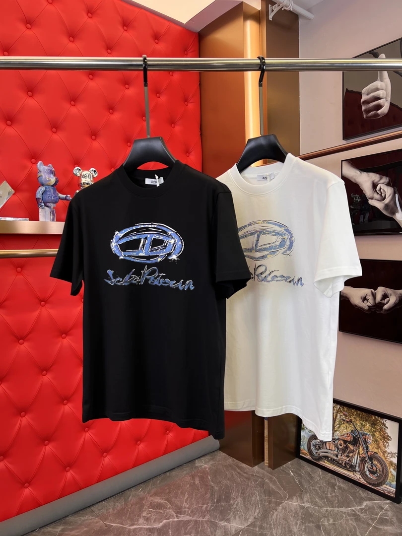 意大利JCDC2025春季新款潮品时尚轻奢高端潮流男士阔版短袖D0378