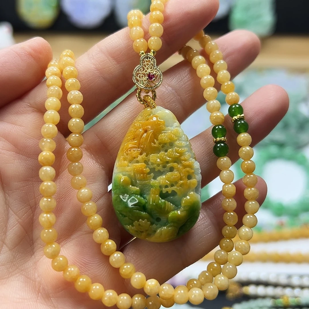 翡翠未镶嵌颈饰吊坠