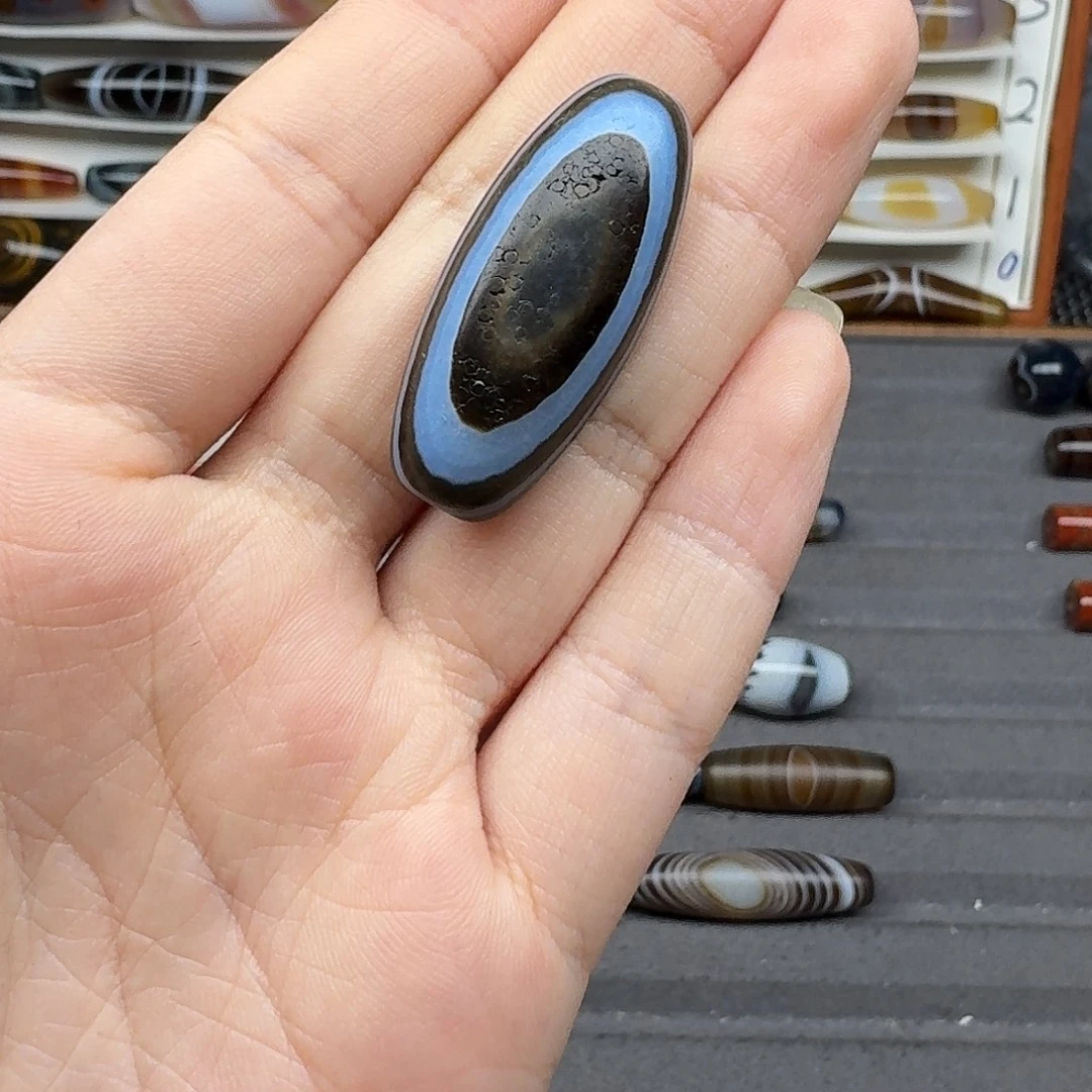 符***光玛瑙/玉髓合金珠宝半成品