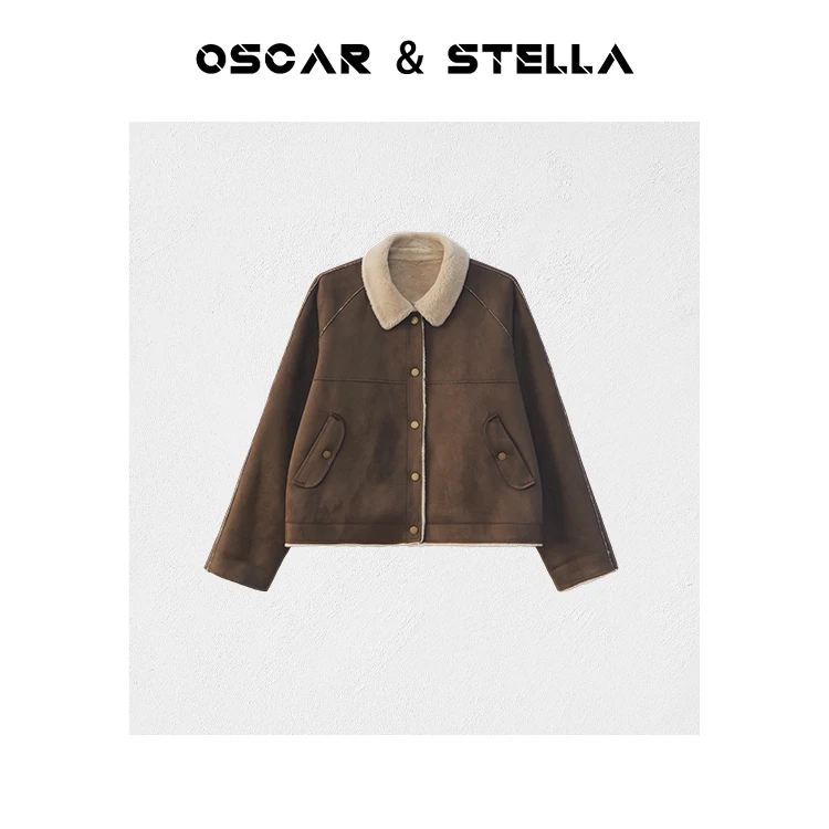 O&S卢漂亮翻领单排扣纯羊毛外套 29-M391