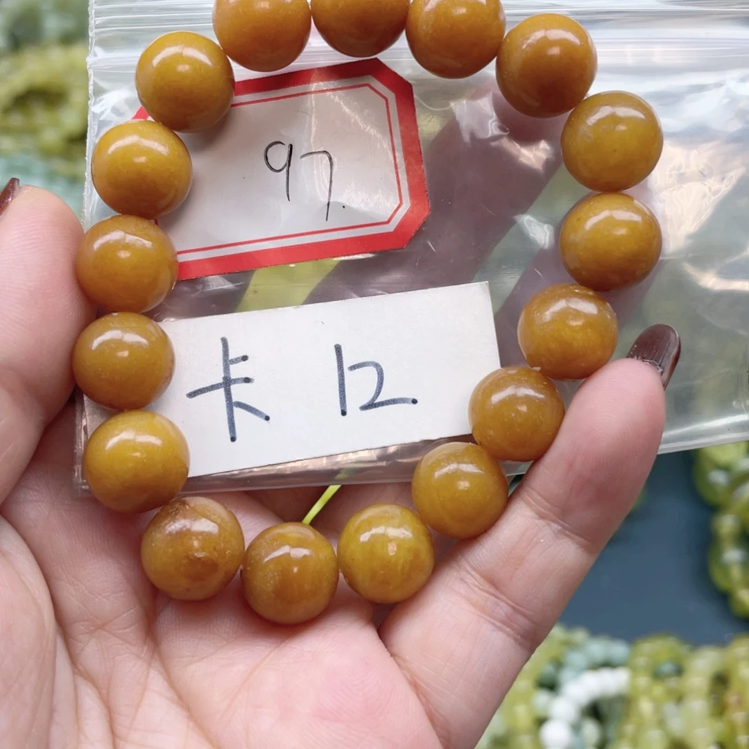 未镶嵌蛇纹石玉手链
