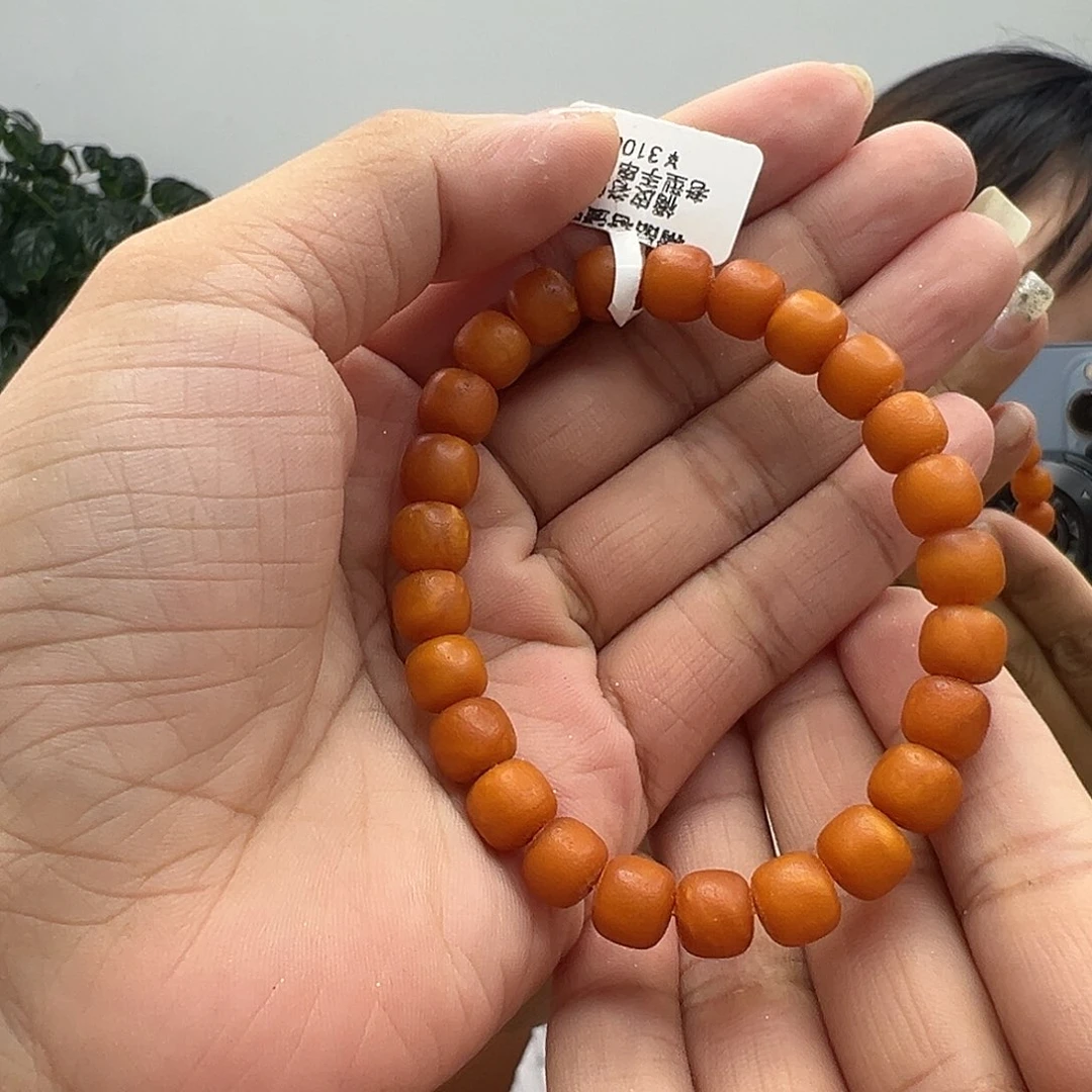 手链琥珀未镶嵌橘皮手串8MM