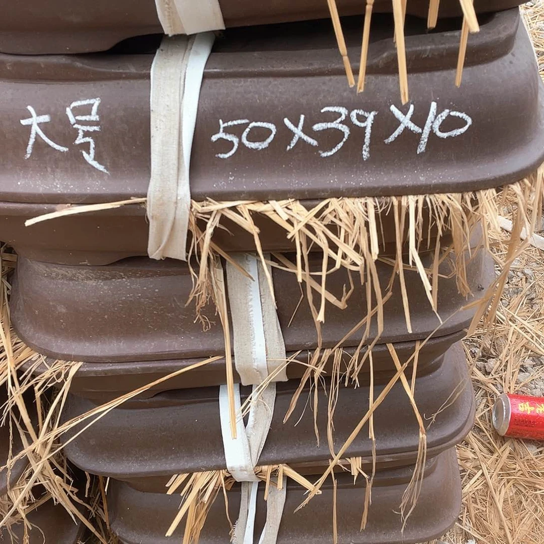 紫砂一组两只大号加宽马槽