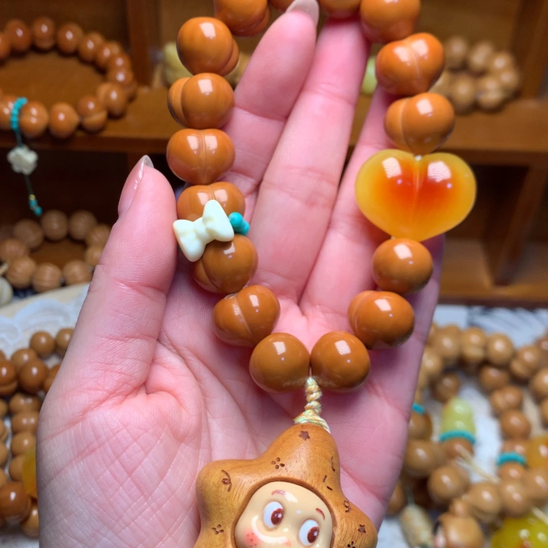 吊坠猴头核桃15玻璃底定制