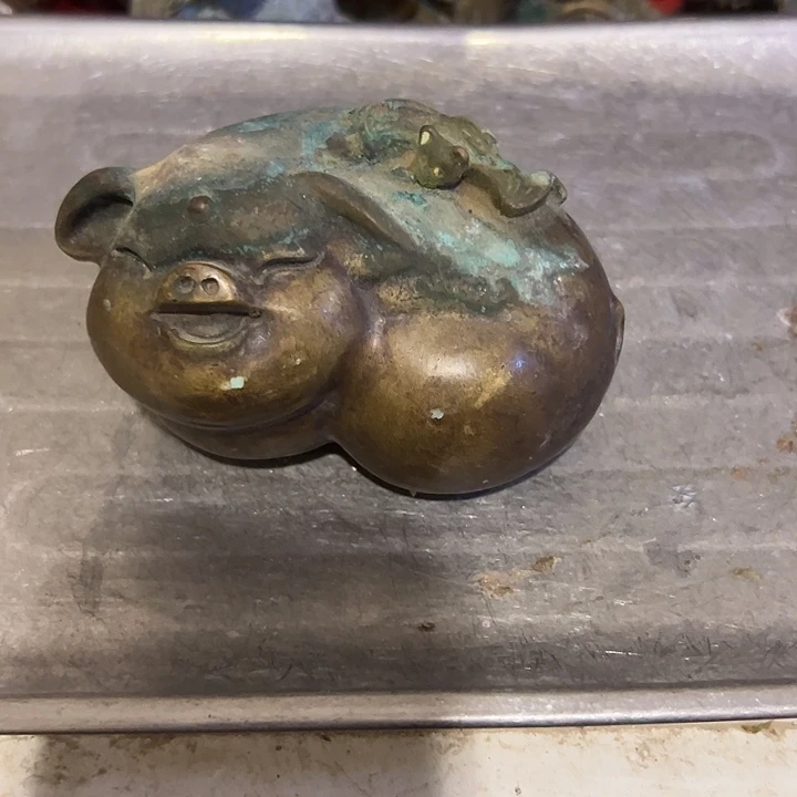 黄铜摆件，文房工艺品摆件