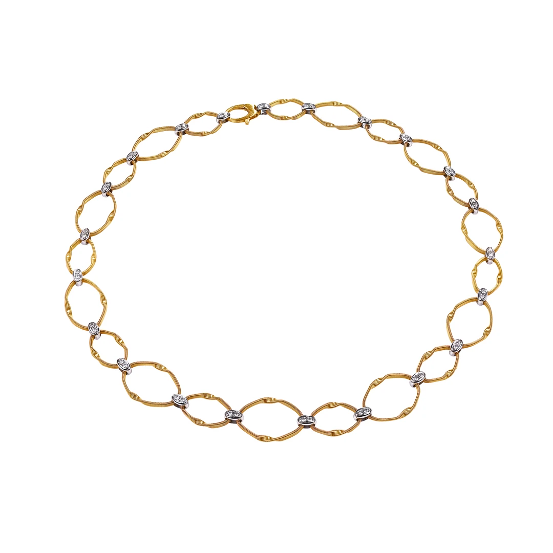 迈隆珠宝钻⽯项链意大利绕丝设计款纯手工气质网红时尚轻奢百搭