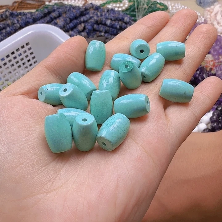 水晶珠宝半成品未镶嵌卡10×14变色松枣珠（35颗）
