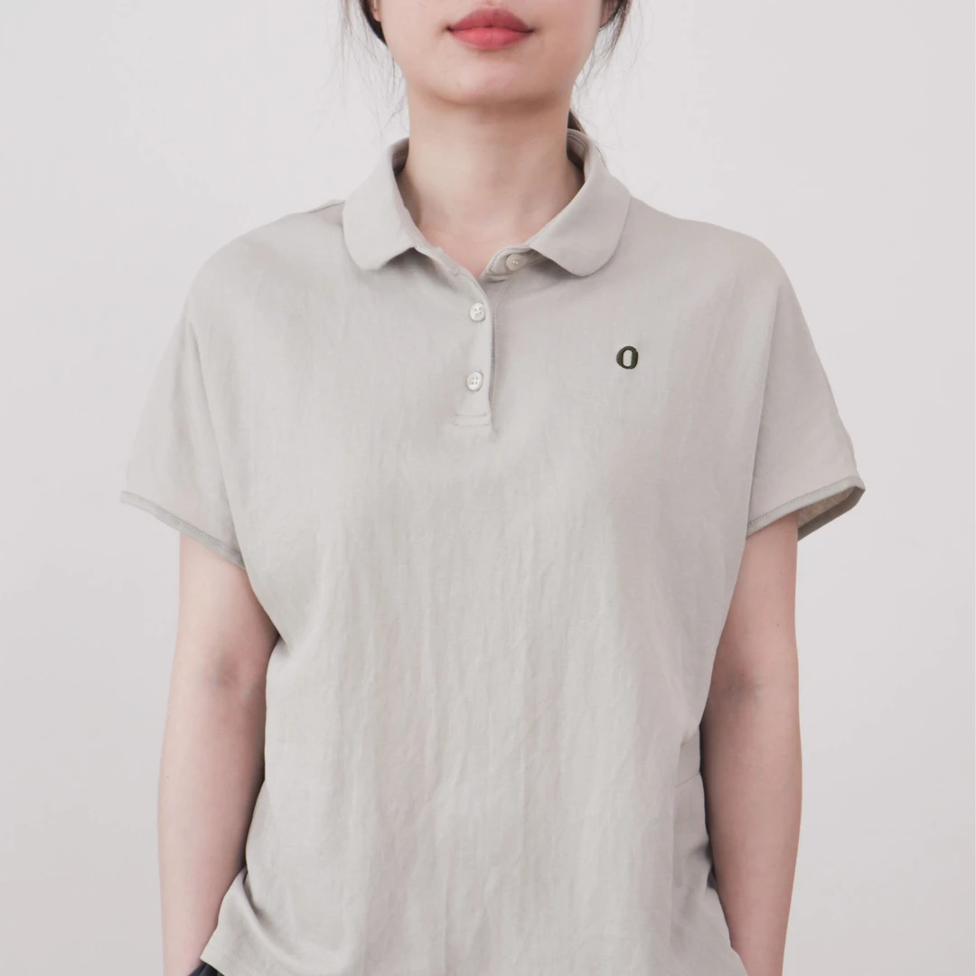 天丝亚麻凉感POLO领t恤