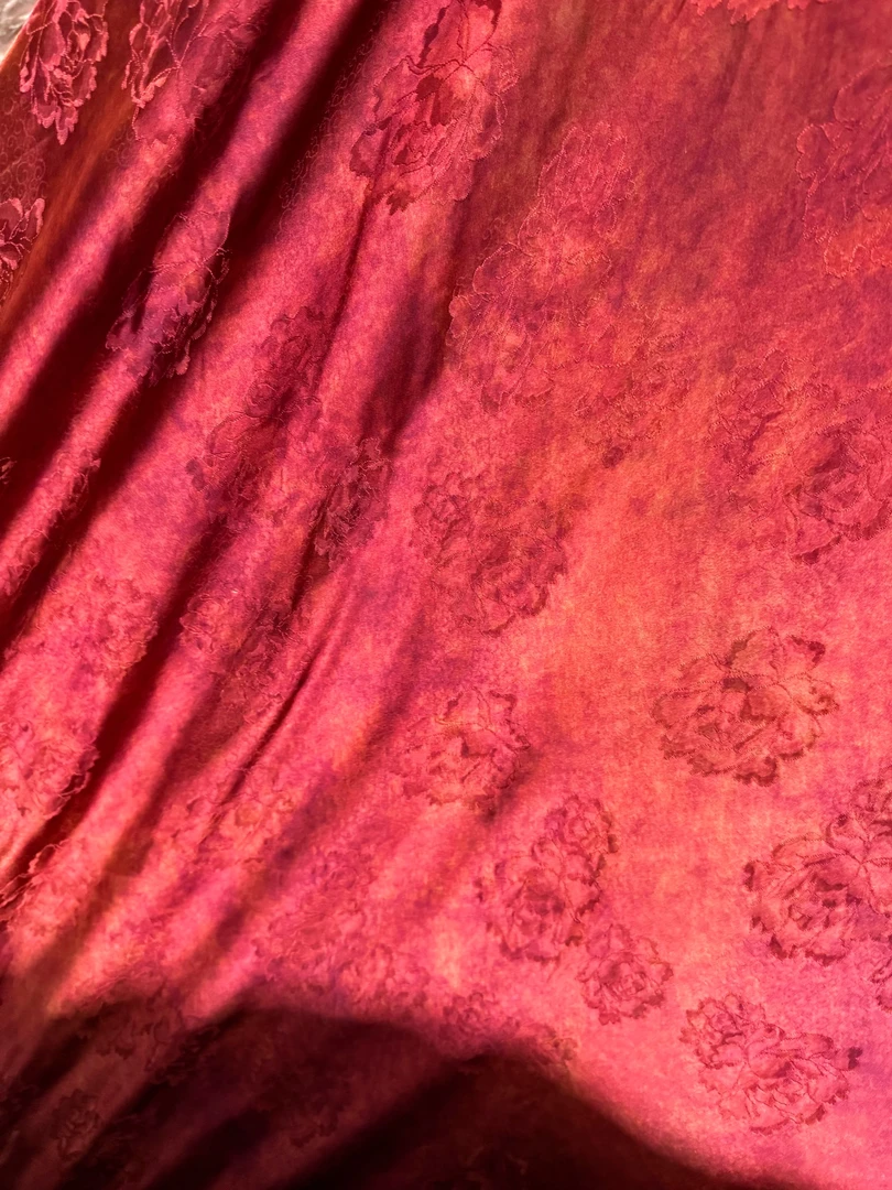 【国色天香】新中式香云纱高档面料 花萝提花布头 （开裁不退不换）