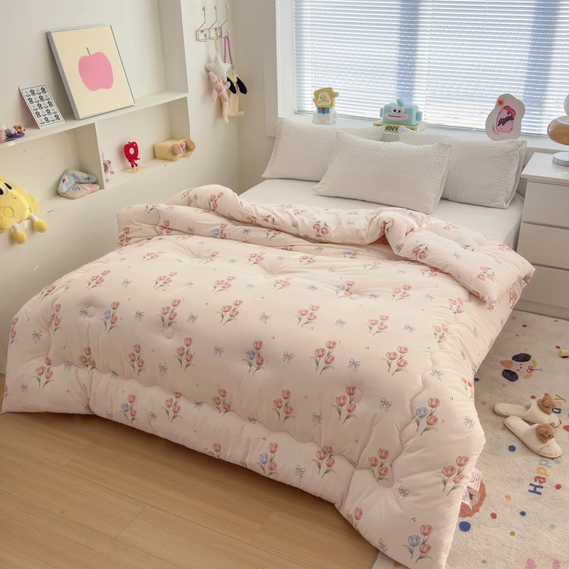 A+大豆被春秋被被子冬被印花被芯空调被夏凉被学生秋冬被可水洗