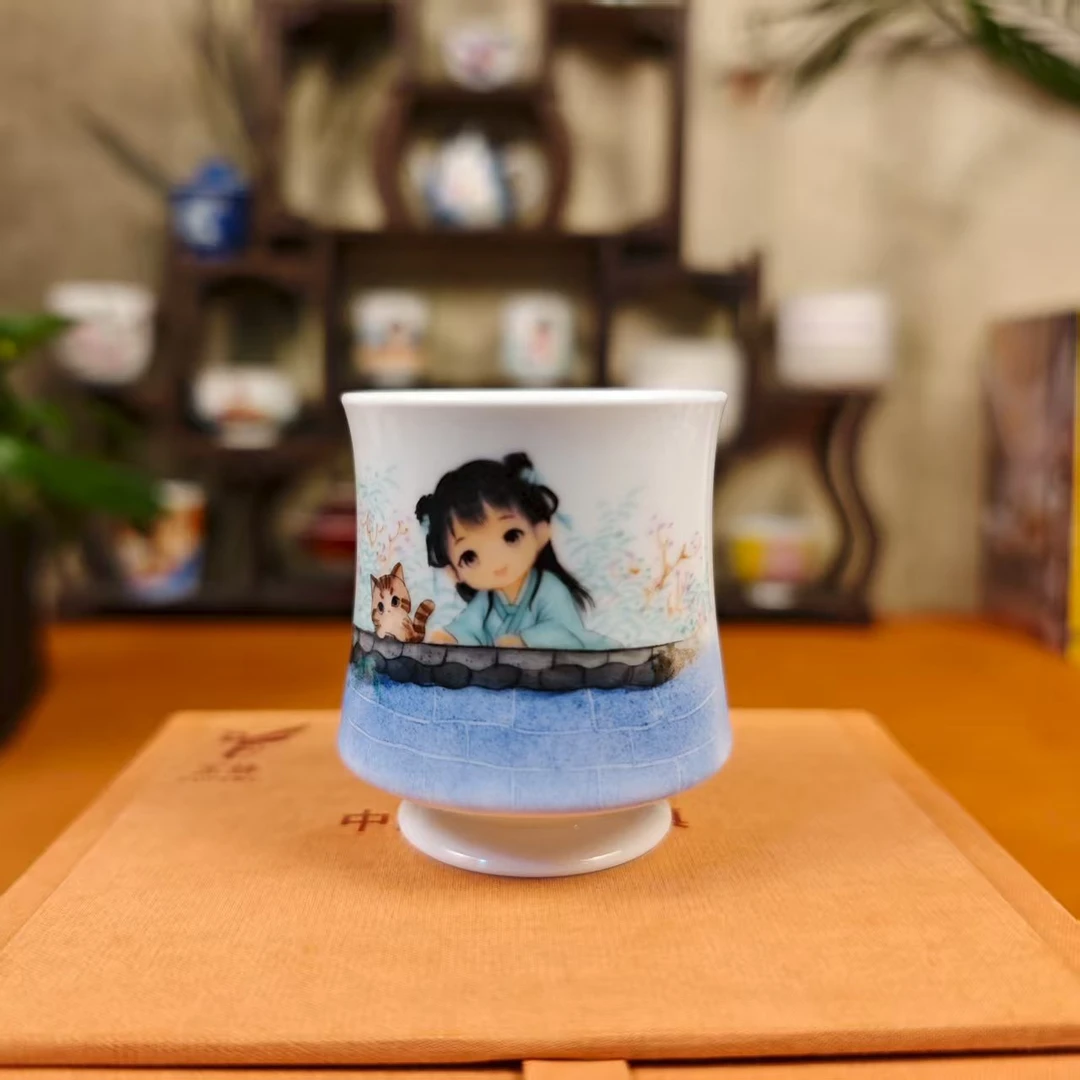 景德镇玉蜂陶瓷手作文创杯A36