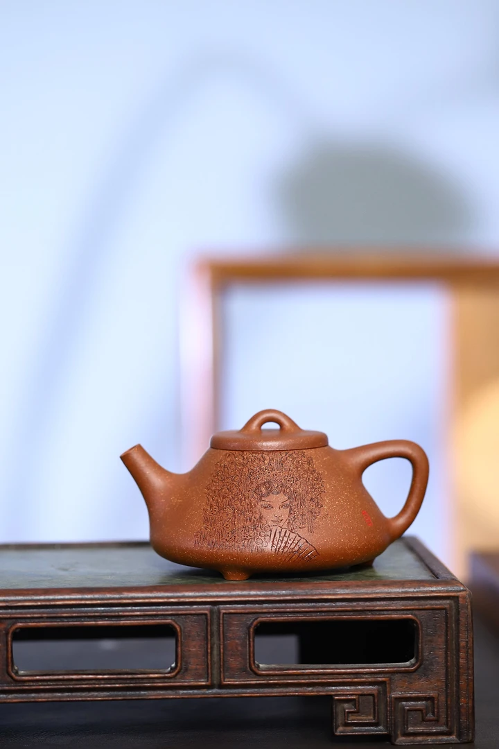 子冶石瓢—原矿降坡泥全手工制260cc