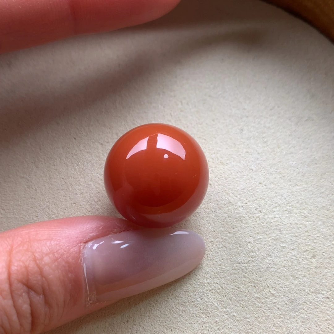 南红玛瑙未镶嵌保山天然原矿南红19mm+单珠