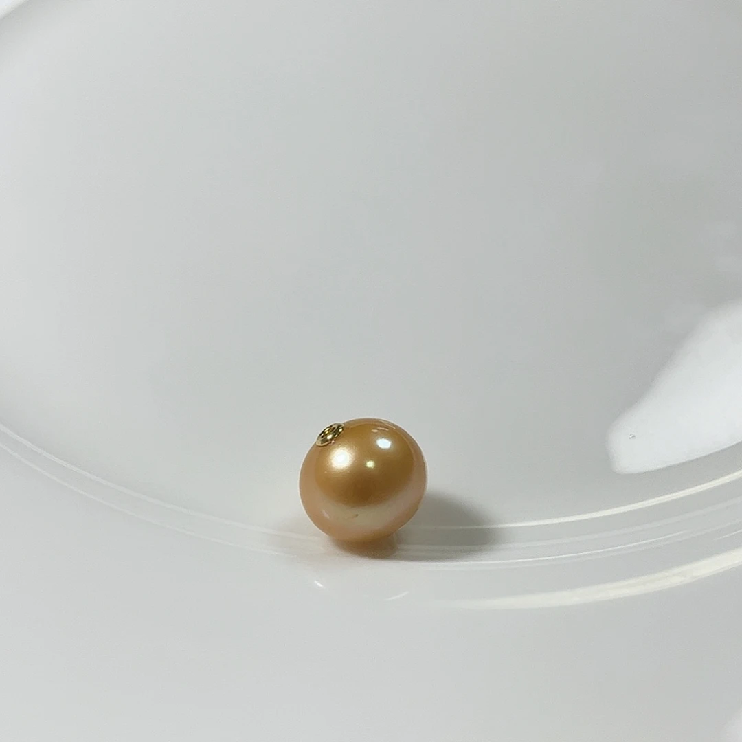 项链未镶嵌淡水珍珠13.8金珠路路通
