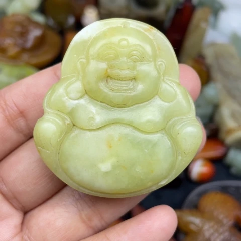 蛇纹石玉未镶嵌颈饰65