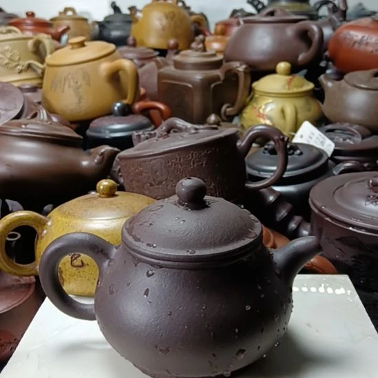 茶壶紫砂宜兴原矿天青柴烧手工250cc紫砂壶