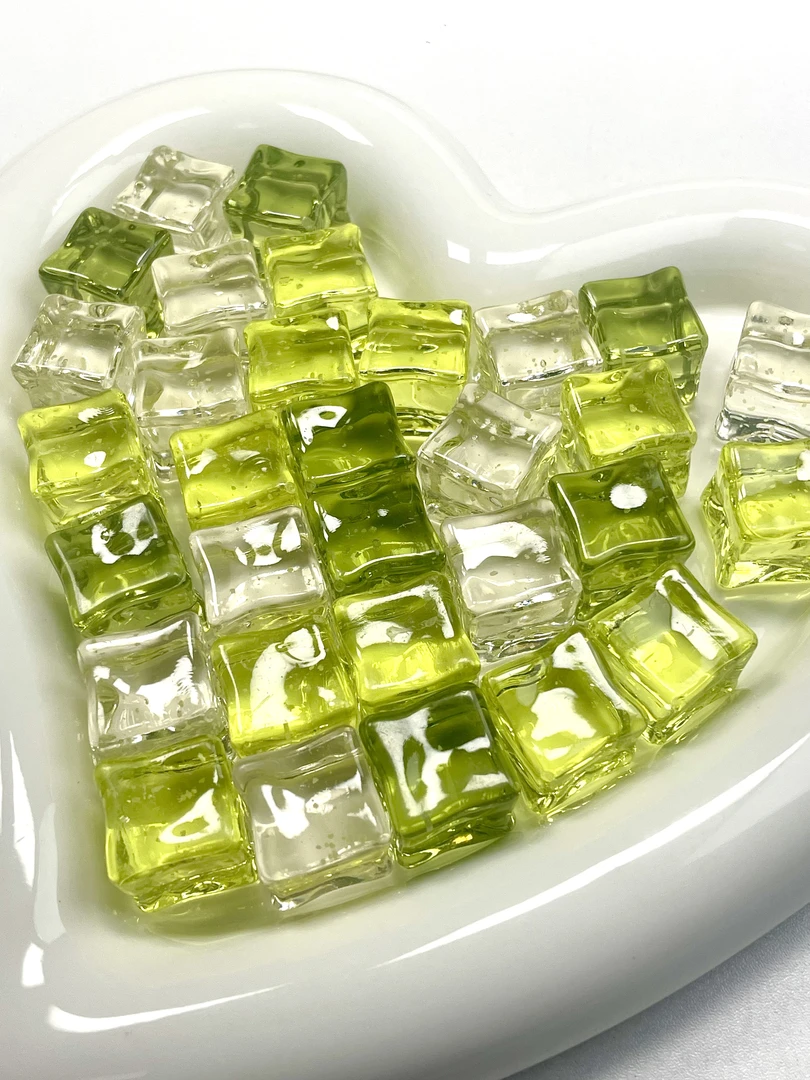 【夏日青柠】夜光细闪DIY冰块手机支架摆件冰块