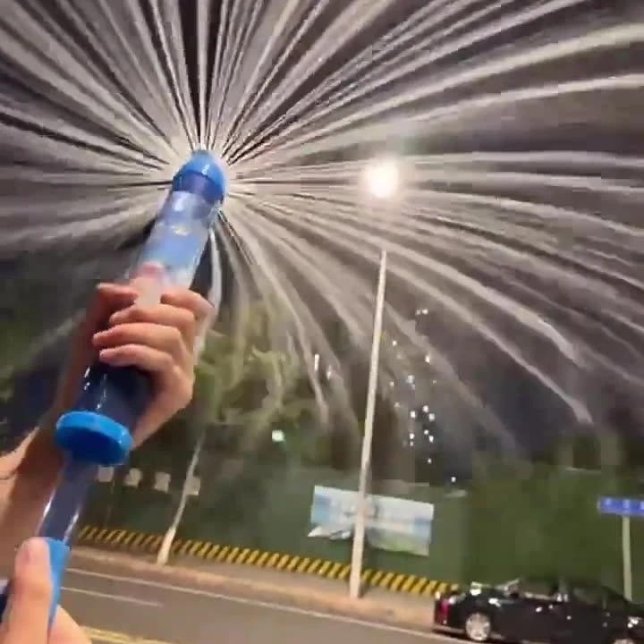 夏季新品烟花水枪大容量多功能儿童戏水烟花氛围惊喜道具创意水枪