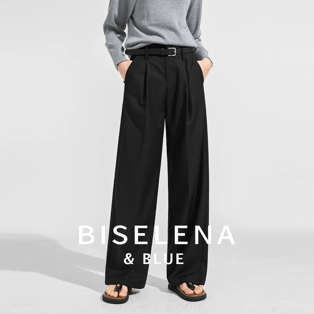 职场松弛感高腰阔腿裤2025秋季商场·同款休闲日常阔腿裤