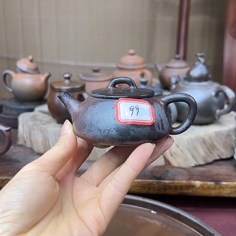 戬谷龙窑坭兴陶柴烧壶99