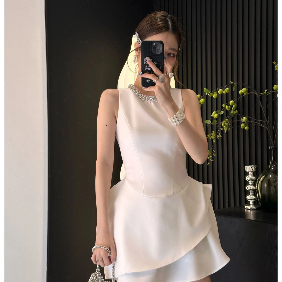 TongTong女系 法式宴会小众连衣裙 时尚轻奢名媛量体立裁设计