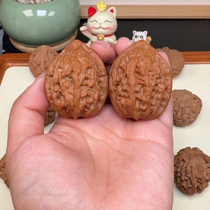 文玩核桃把件全品大古石38