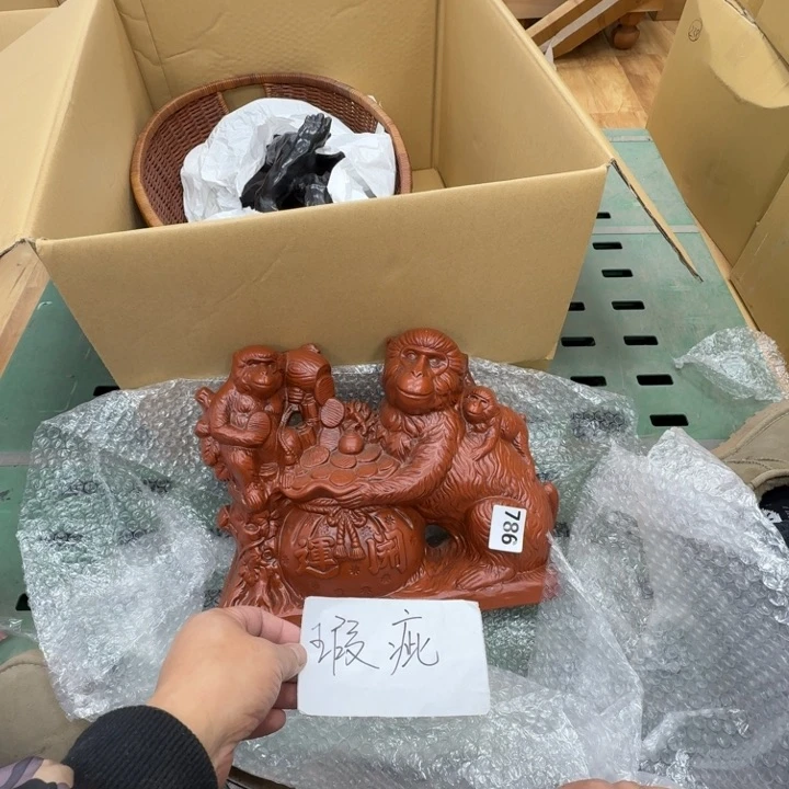 瓷片工艺品摆件瓷器摆件正能量