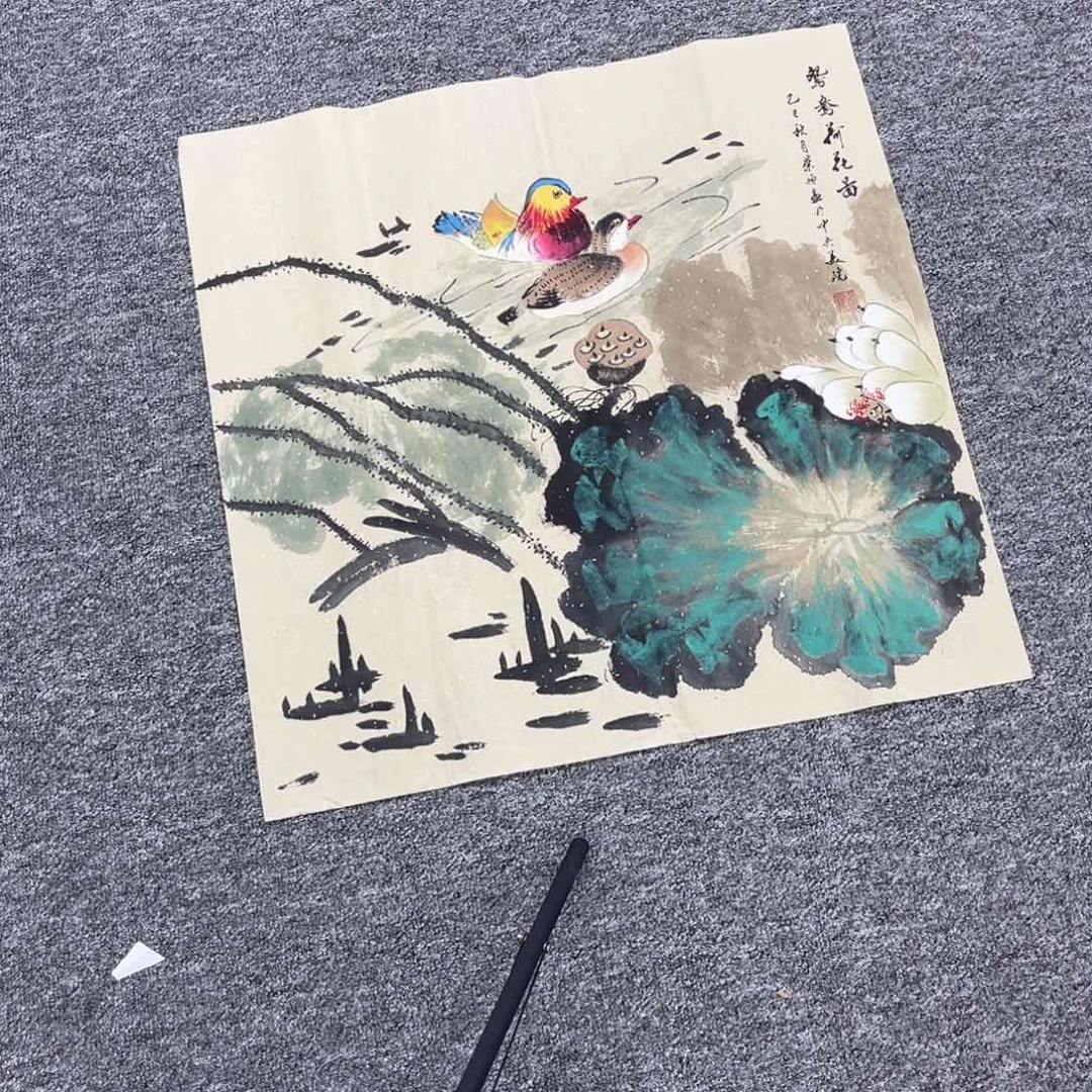 国画纯手绘字画宣纸