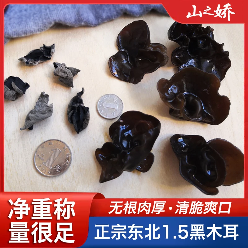 正宗东北黑木耳干货农家大耳肉厚无根干秋耳菌菇山珍特产