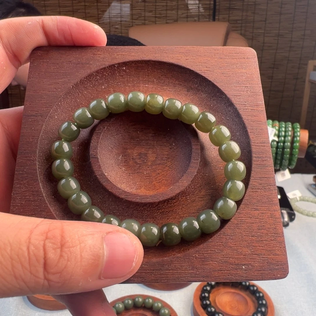 和田玉未镶嵌手链