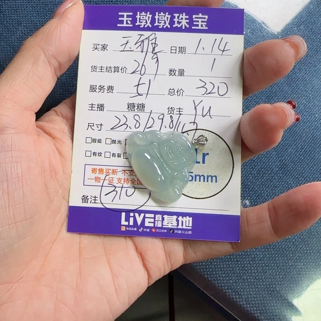 翡翠颈饰18K金镶嵌玉****宝