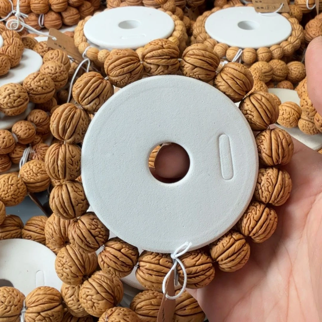 桃核手串16脑纹肥脐