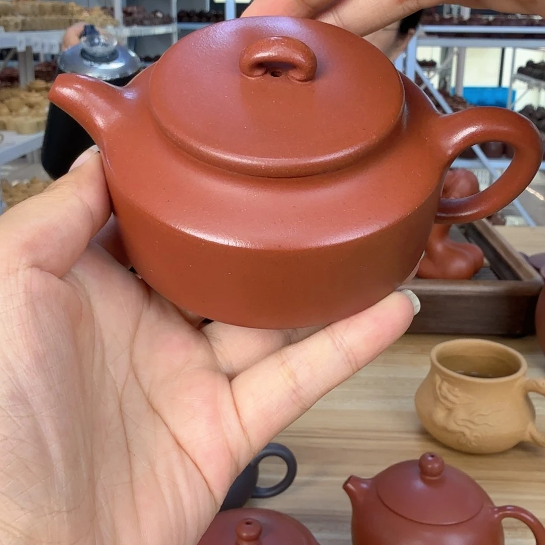 茶壶紫砂黄龙山原矿红皮龙200