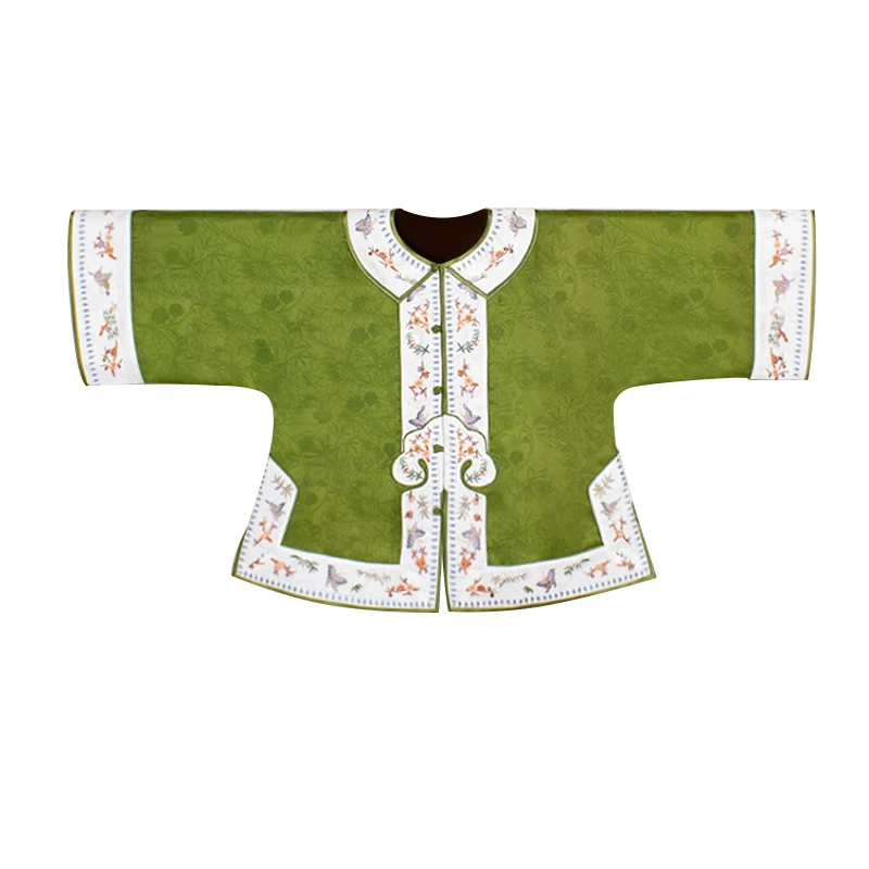 【漫花晓蝶】复古新中式桑蚕丝香云纱中国风提花对襟女士上衣