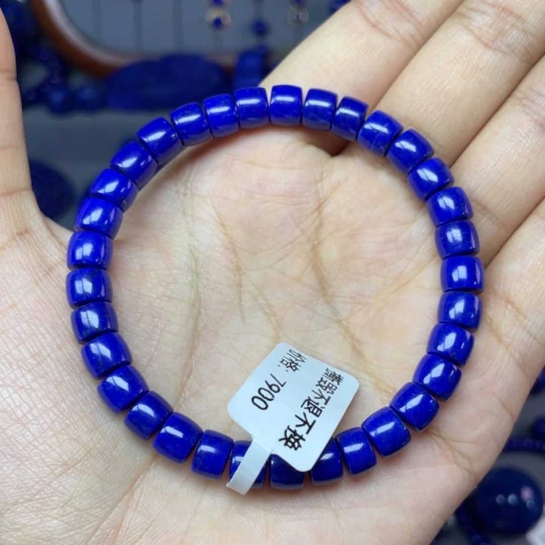 未镶嵌青金石7×5mm直切手串