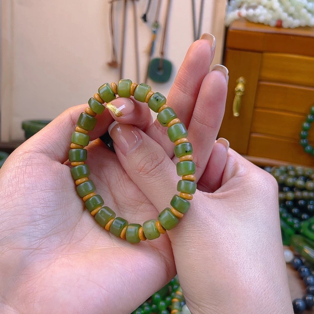 和田玉未镶嵌手链