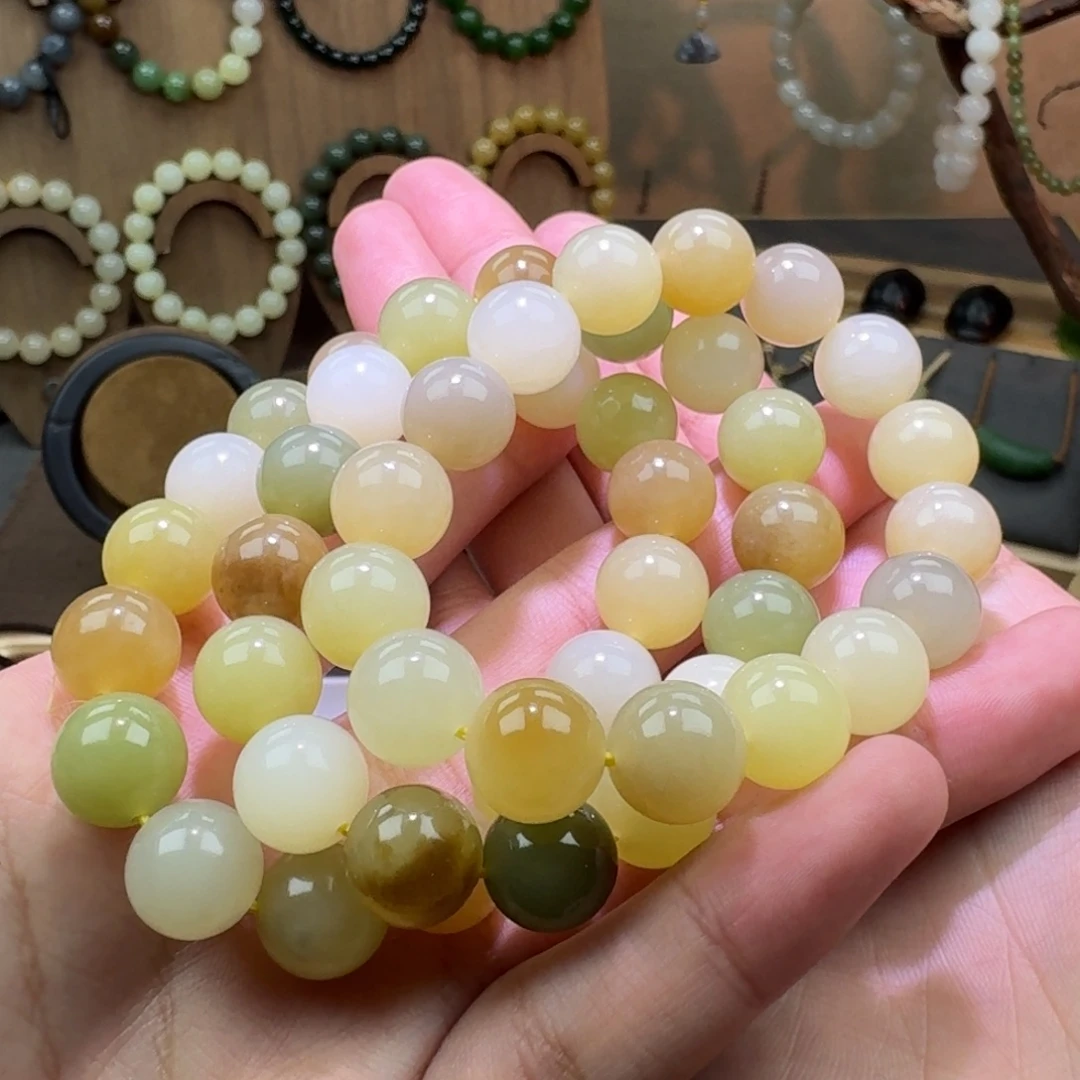 和田玉未镶嵌颈饰拍一发一多样性发货卡12黄口