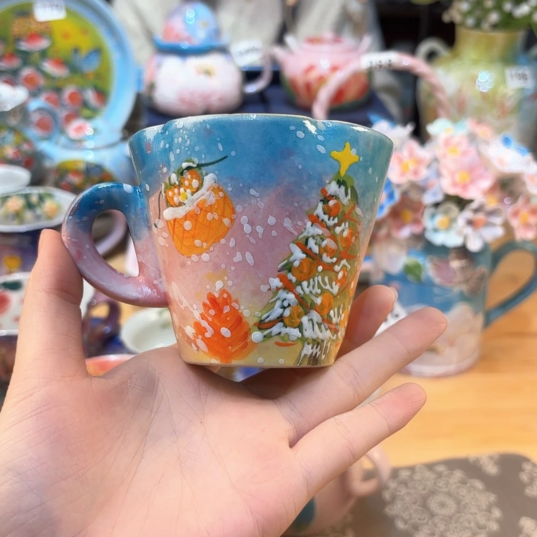 晚****享景德镇手绘高温釉下彩陶瓷茶具