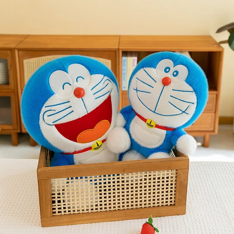 哆啦A梦毛绒玩具机器猫蓝胖子公仔叮当猫布娃娃陪睡儿童生日礼物