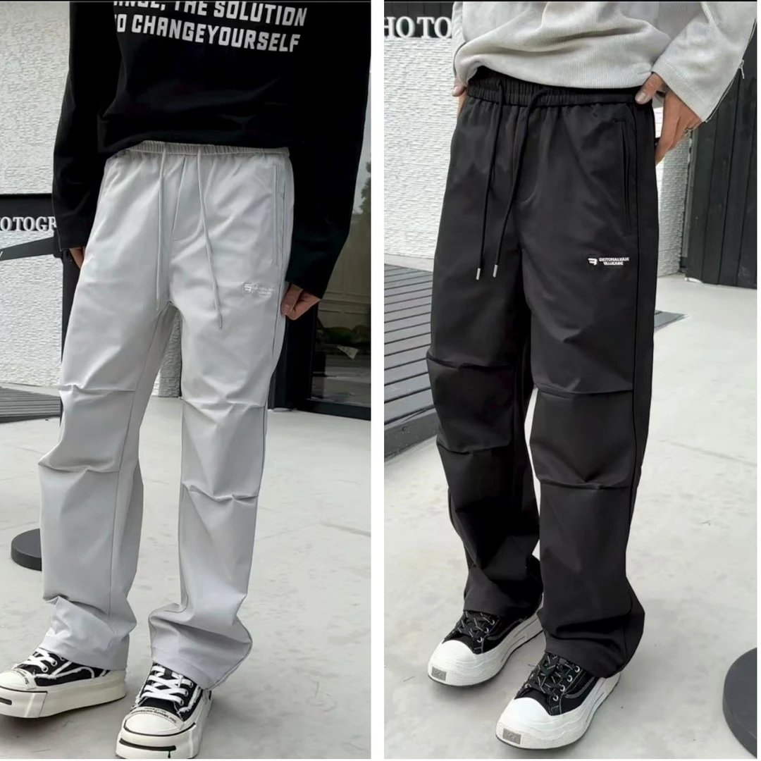 秋季加长版青少年男生速干直筒裤潮流百搭男士休闲裤18550