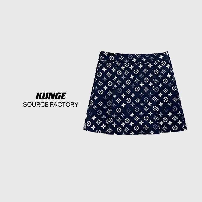 KUNGE 2025夏季经典高腰显瘦百搭半身裙 B-771