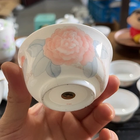 瓷其他大球泥手绘杯一个