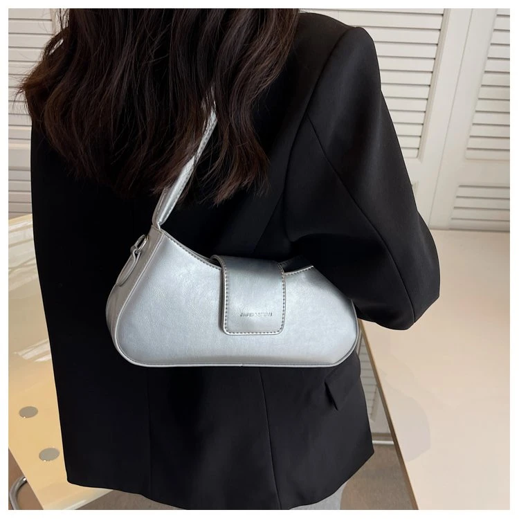 高级感手提包小众腋下包2025新款时尚通勤包法棍包百搭单肩斜挎包