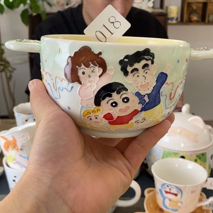 瓷片景德镇釉下彩手绘