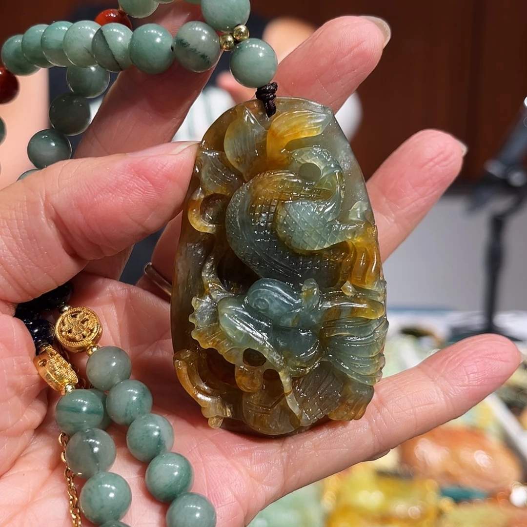 岫玉未镶嵌毛衣链