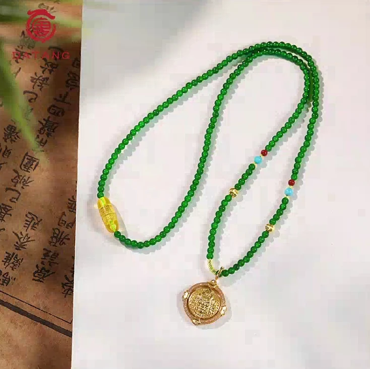 【进库补库】黄财神18K翡翠项链X31855-2.9