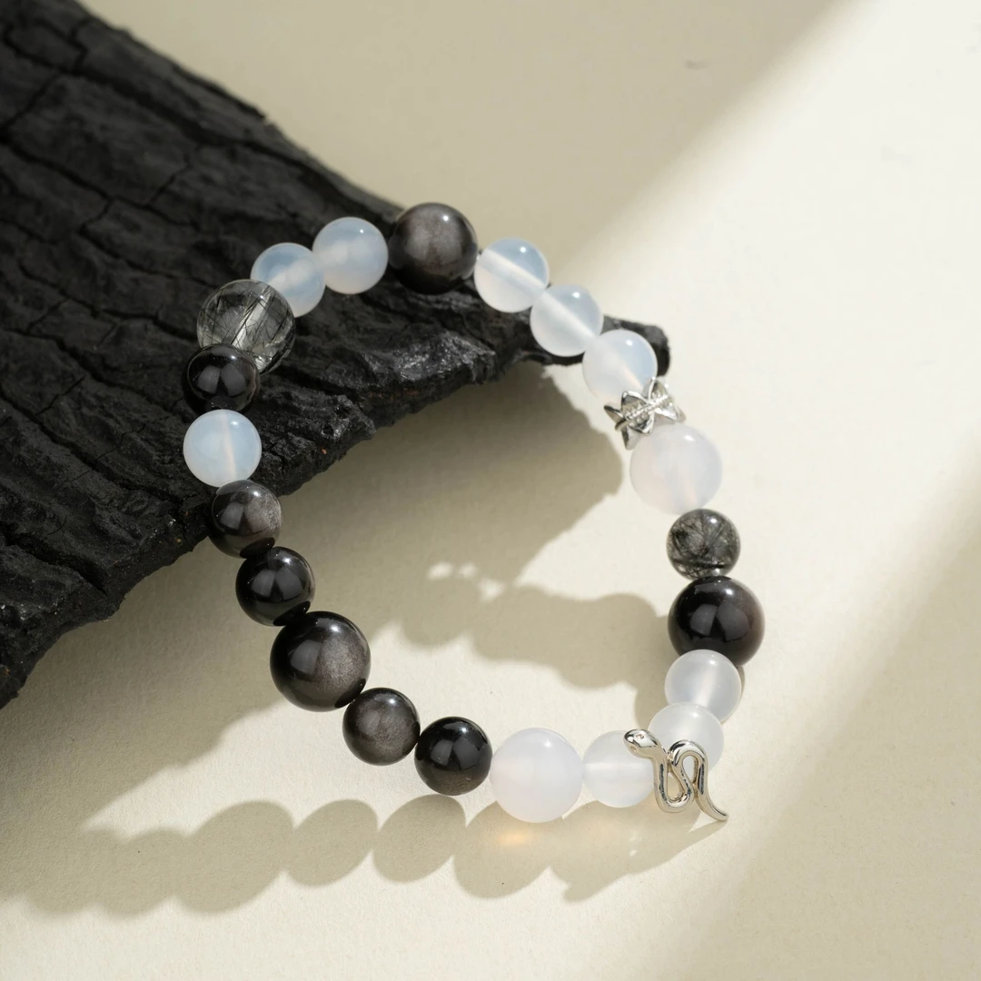 【无限】无限可能，广阔无垠 白玛瑙原创设计小众情侣手串